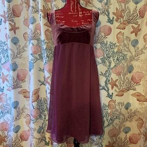 Essentials by abs mauve dress nwt 10